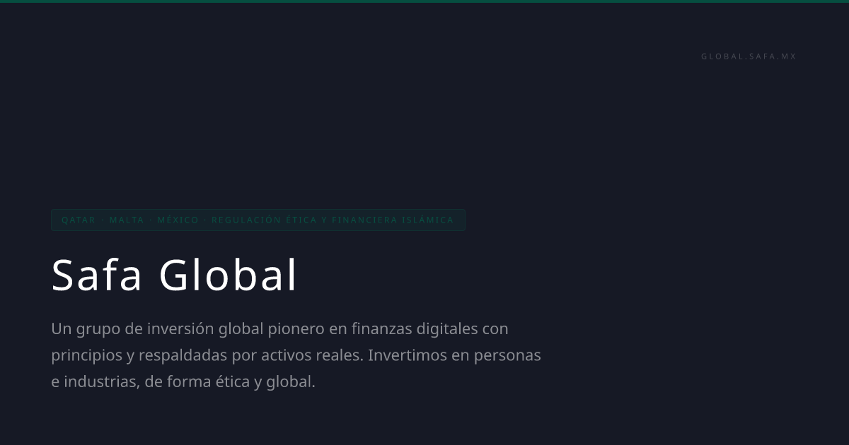 SAFA GLOBAL | Investing Ethically